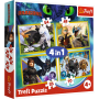 Puzzle Trefl 4w1 Jak wytresować smoka - 2